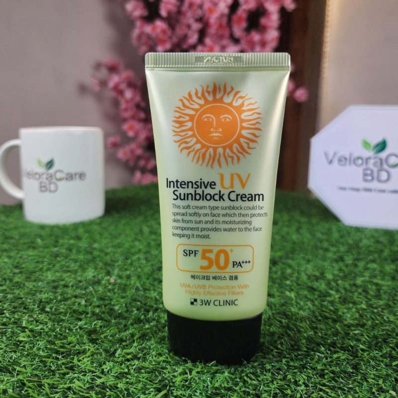 3W Clinic Intensive UV Sunblock Cream SPF 50+ PA+++